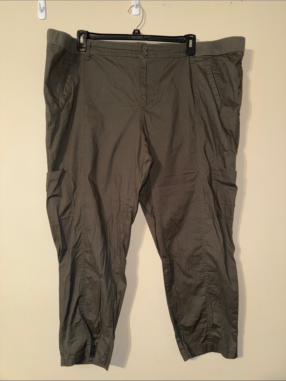 torrid Olive Cargo Pants — Dark Olive Green